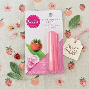 eos Strawberry Peach Lip Balm - Bright Pink Tube
